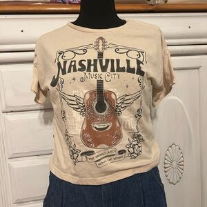 Vintage America Cream Nashville Graphic Tee